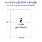 Avery 5-1/2" x 8-1/2" Rectangle, Glossy White Invitation Cards